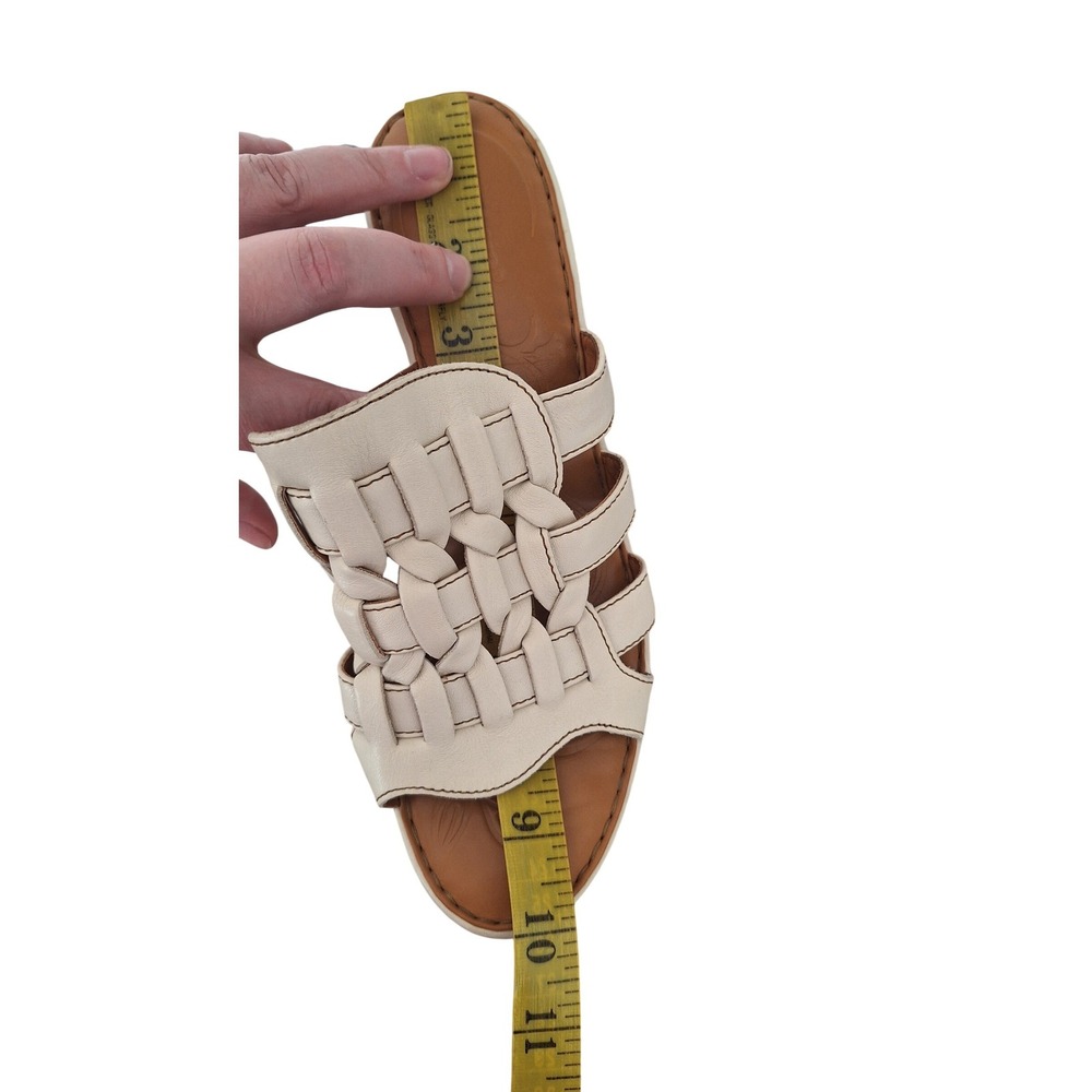 Born White open toe leather hell sandals size 9/40.5 - Picture 8 of 10